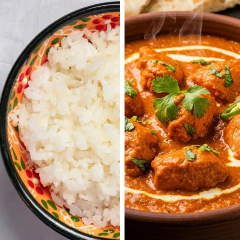 Butter Chicken Bonless with Rice 1 Pound