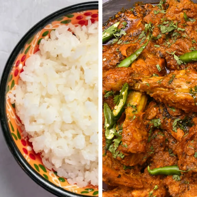 Chicken Karahi with Rice 1 Pound