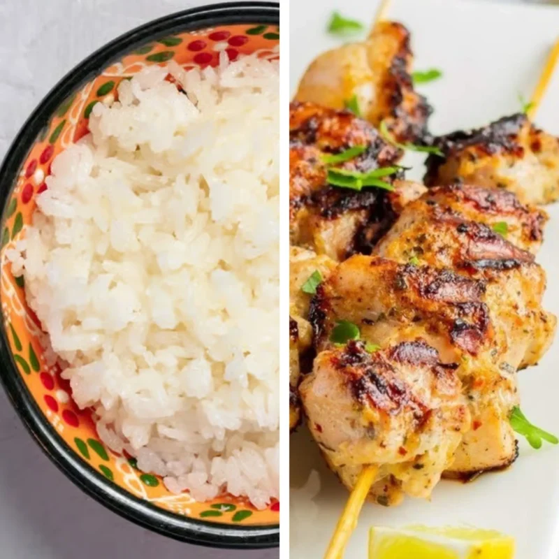 Malai Boti with Rice 6 Pcs