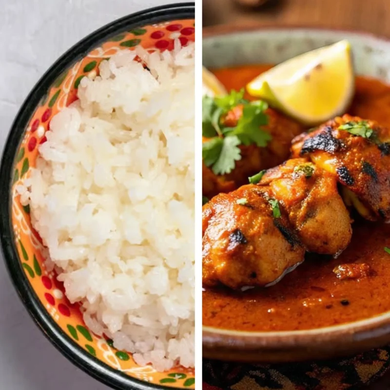 Chicken Tikka Karahi With Rice 1 Pound
