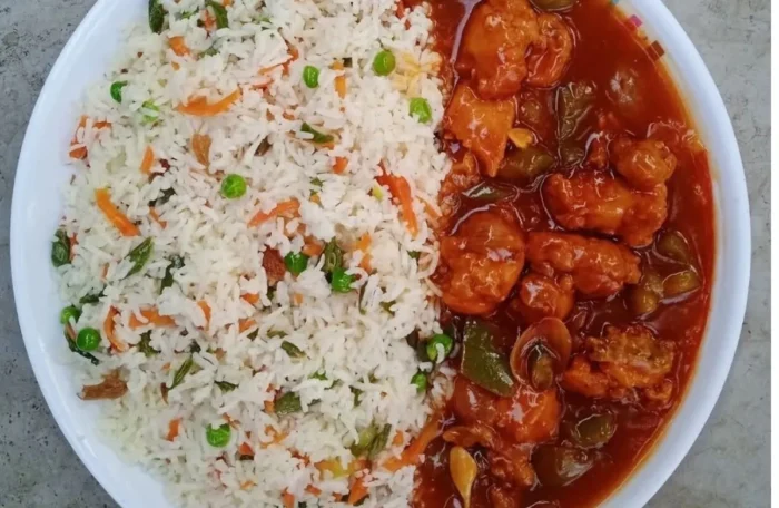 Fried Rice with Manchurian