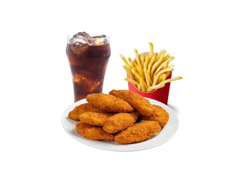 Chicken Nuggets Combo with Fries and Drink 4 Pcs