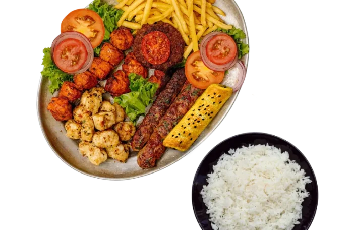 Mix Grill Platter with Rice