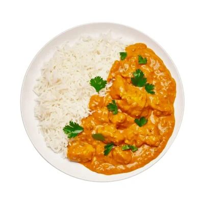 White Rice with Chicken Gravy